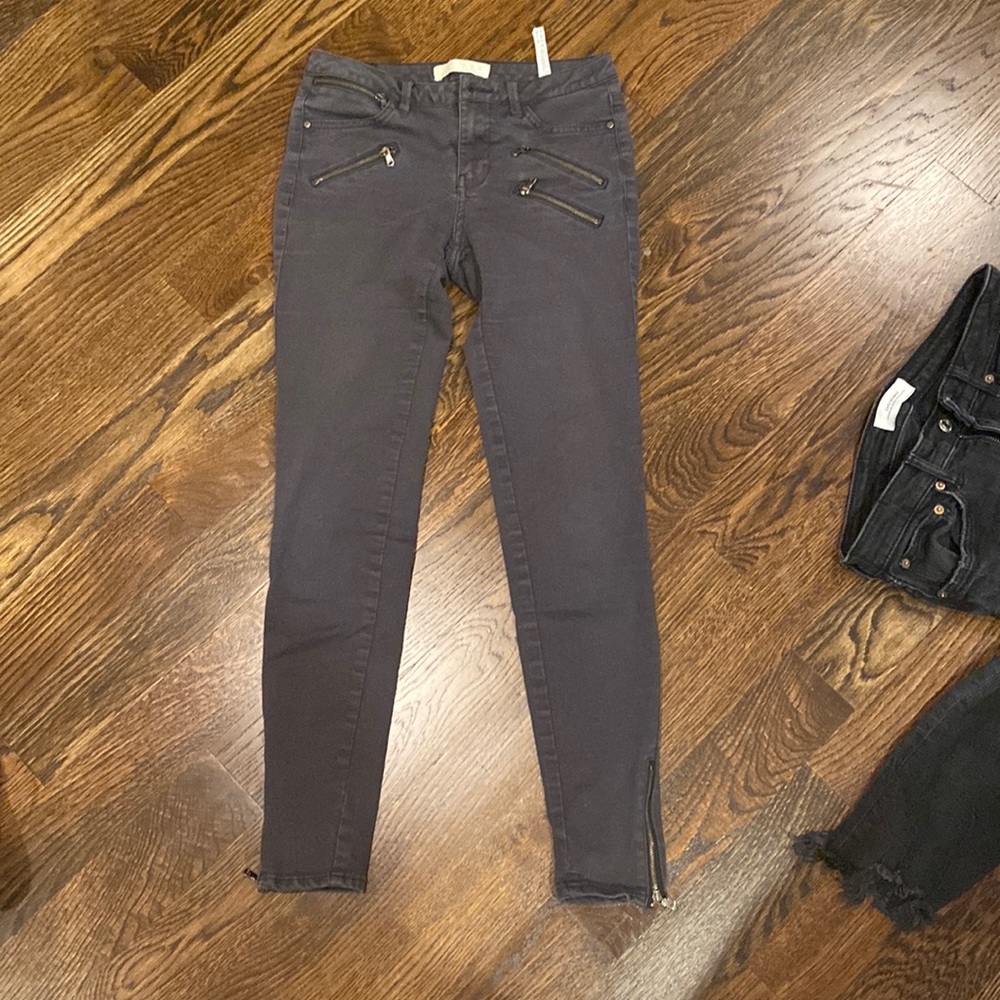 Zara skinny jeans with zippers!!